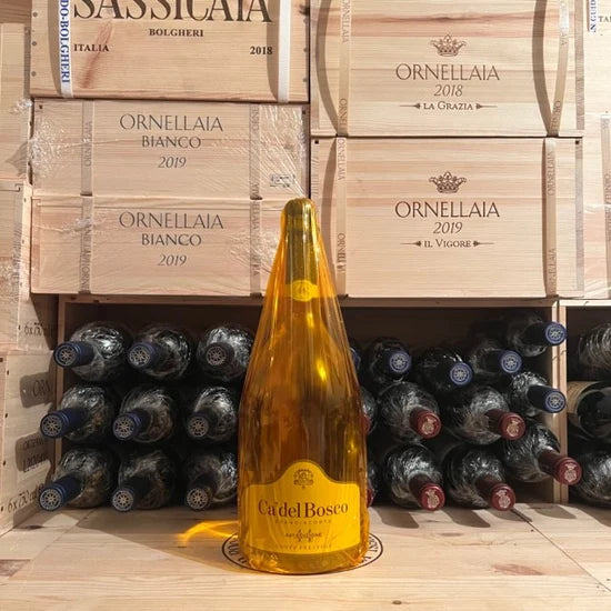 Ca Del Bosco EDITION Jeroboam Cuvée Prestige Franciacorta 3 Lt mit signierter Öko-Ledertasche