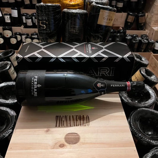 FERRARI Maximum brut Blanc de Blancs magnum ASTUCCIO con 💳 omaggio